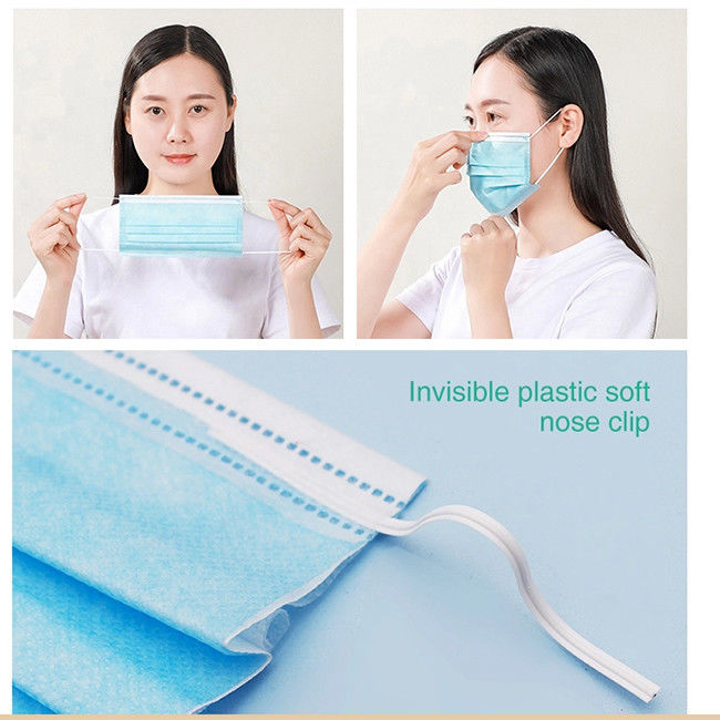 Three Layers Dustproof Anti Smog Disposable Medical Mask
